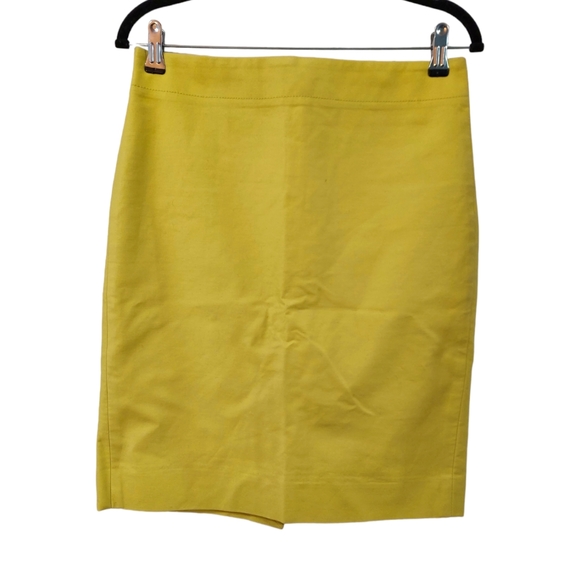 J.Crew Chartreuse No 2 Pencil Skirt - Picture 1 of 5